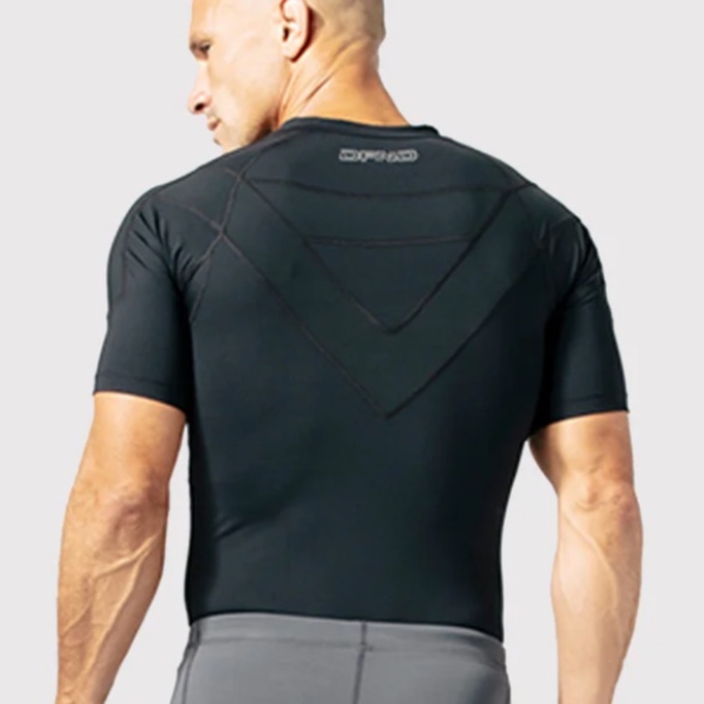 🥑 DFND 3/4 zip men's short sleeve compression shirt black large - Picture 8 of 10